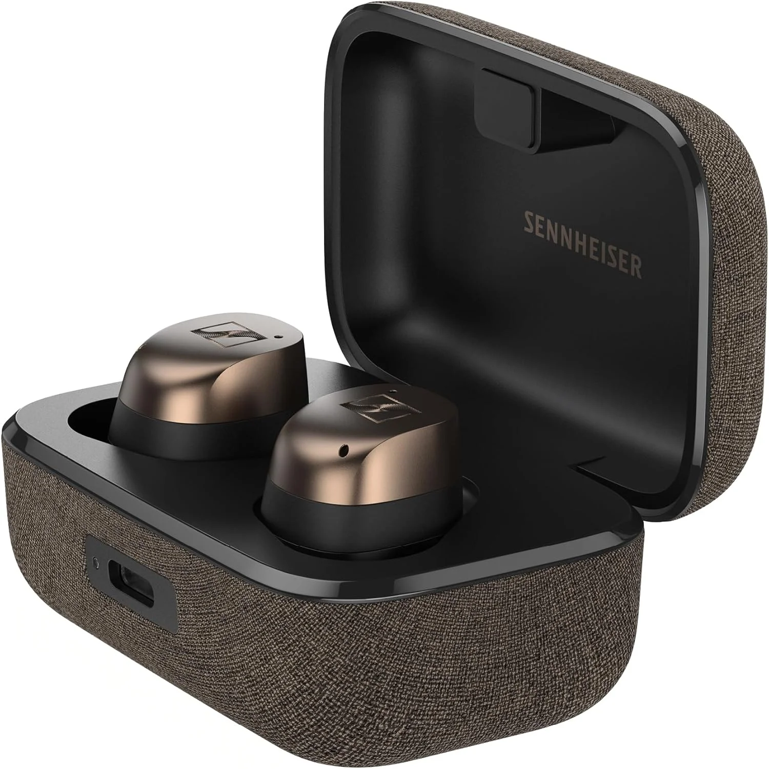 هدفون های بی سیم هوشمند سنهایزر مدل MOMENTUM True Wireless 4 با بلوتوث 5.3، صدای شفاف، طراحی راحت، عمر باتری 30 ساعته، حذف نویز تطبیقی، LE و Auracast - مشکی مسی