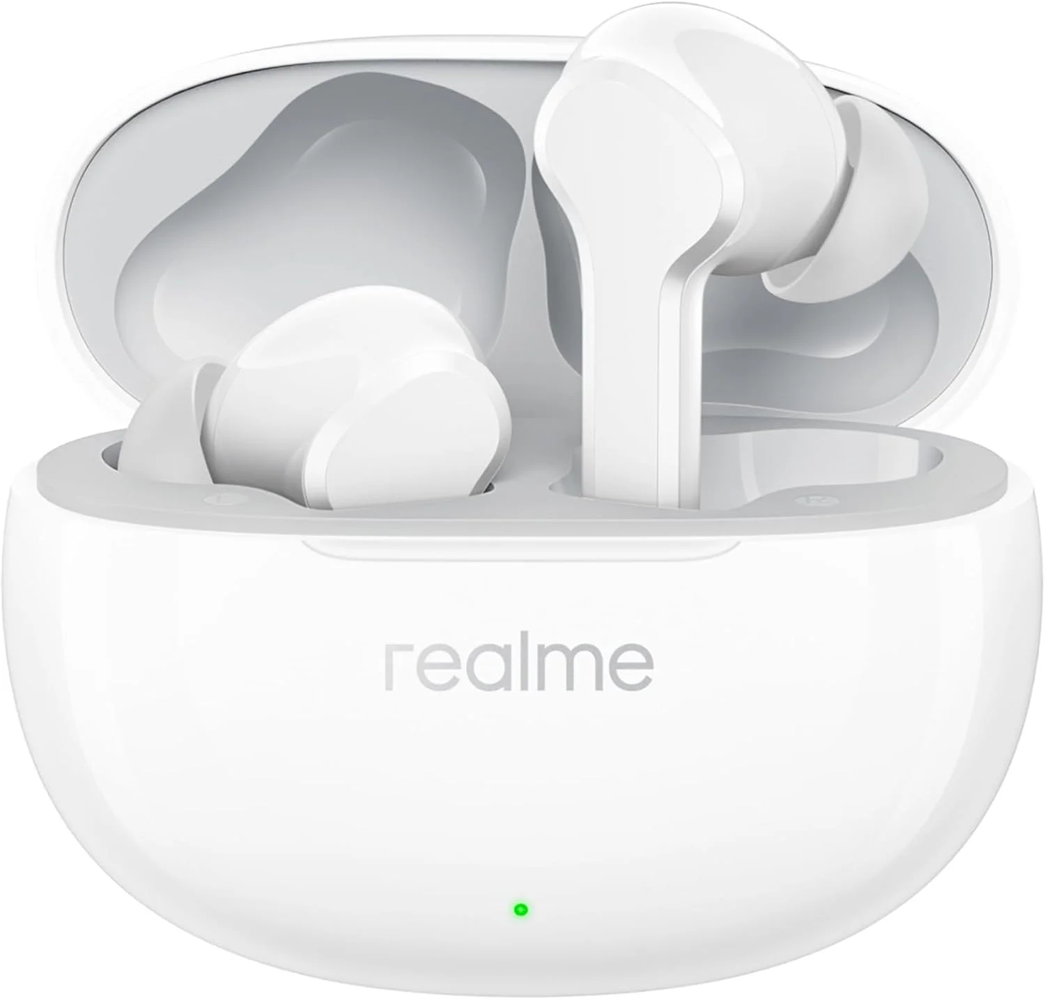 هدفون بی سیم واقعی Realme Buds T110، درایور باس دینامیک 10 میلی متری، هدفون حذف نویز AI ENC، سفید پاپ