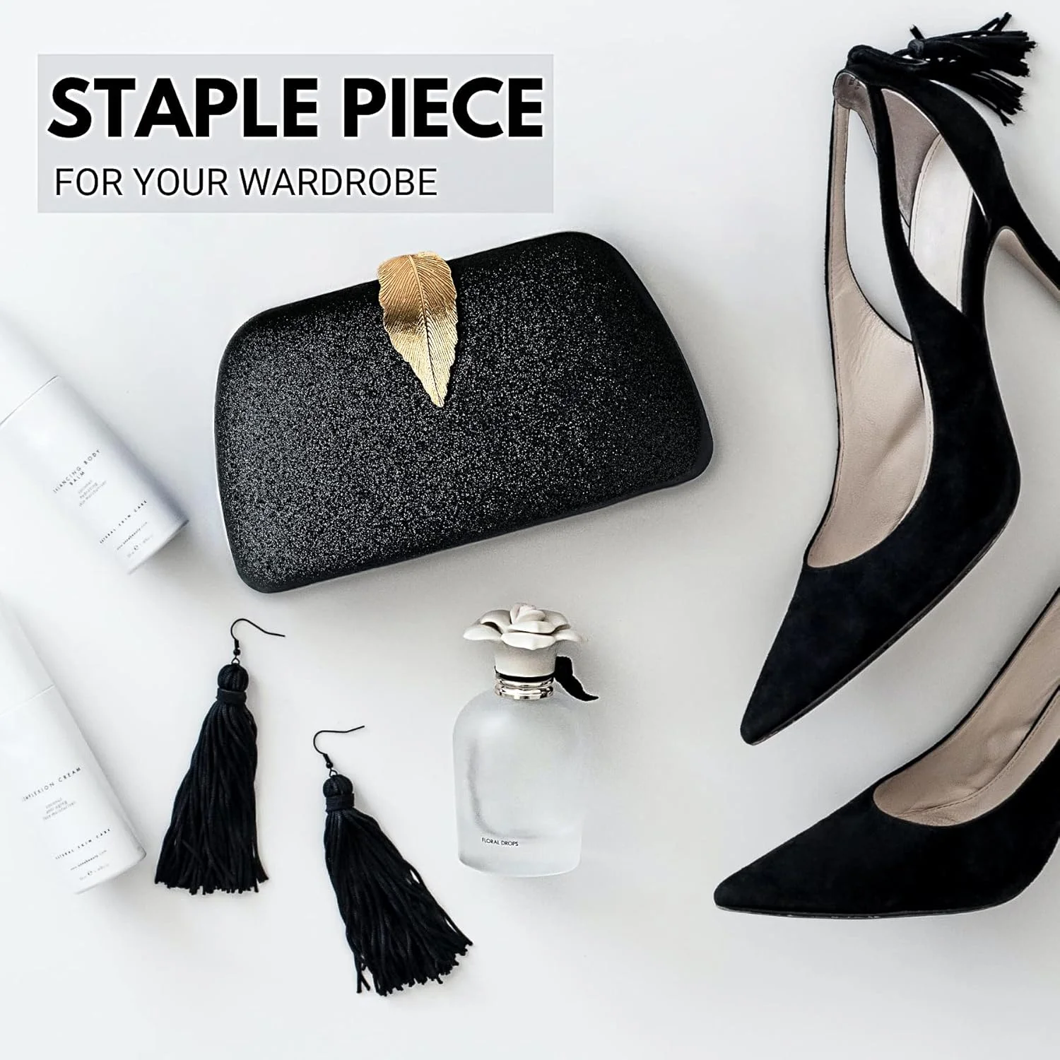 کیف دستی مجلسی Before & Ever - کیف کلاچ کوچک زنانه برای عروسی - کیف دستی مجلسی زنانه کیف کلاچ رسمی بند دوشی