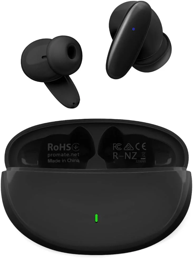 هدفون بی سیم پرومیت مدل Lush، ایرفون بلوتوثی v5.1 HD با میکروفون، مقاوم در برابر آب IPX5، 20 ساعت پخش موسیقی، کنترل لمسی هوشمند و جفت شدن خودکار برای آیفون 14، گلکسی S22 هدفون بی سیم پرومیت مدل Lush، ایرفون بلوتوثی v5.1 HD با میکروفون، مقاوم در برابر آب IPX5، 20 ساعت پخش موسیقی، کنترل لمسی هوشمند و جفت شدن خودکار برای آیفون 14، گلکسی S22