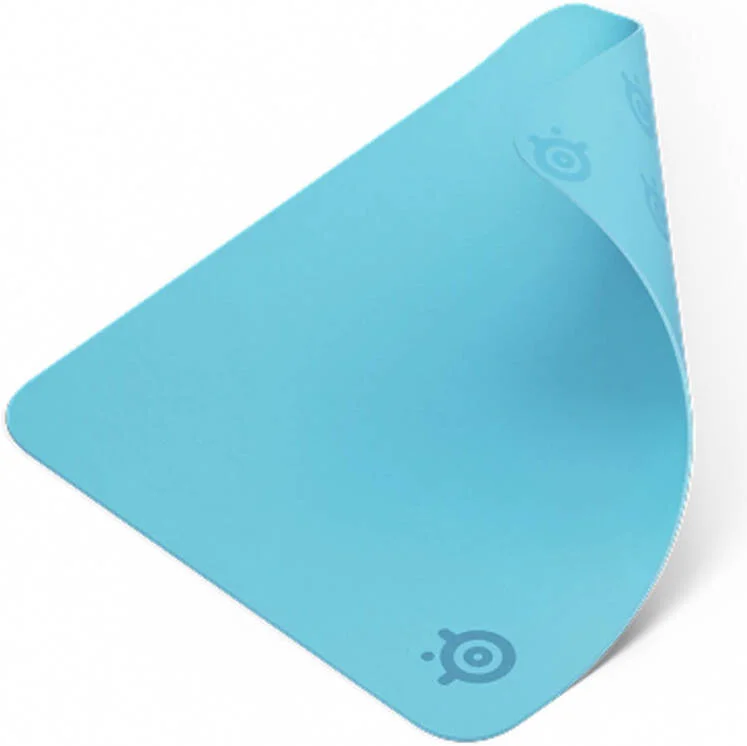 ماوس پد SteelSeries QcK، سایز متوسط (320 x 270 x 2 میلی متر)، پارچه میکرو بافت افسانه ای، پایه لاستیکی ضد لغزش، آبی | 63459