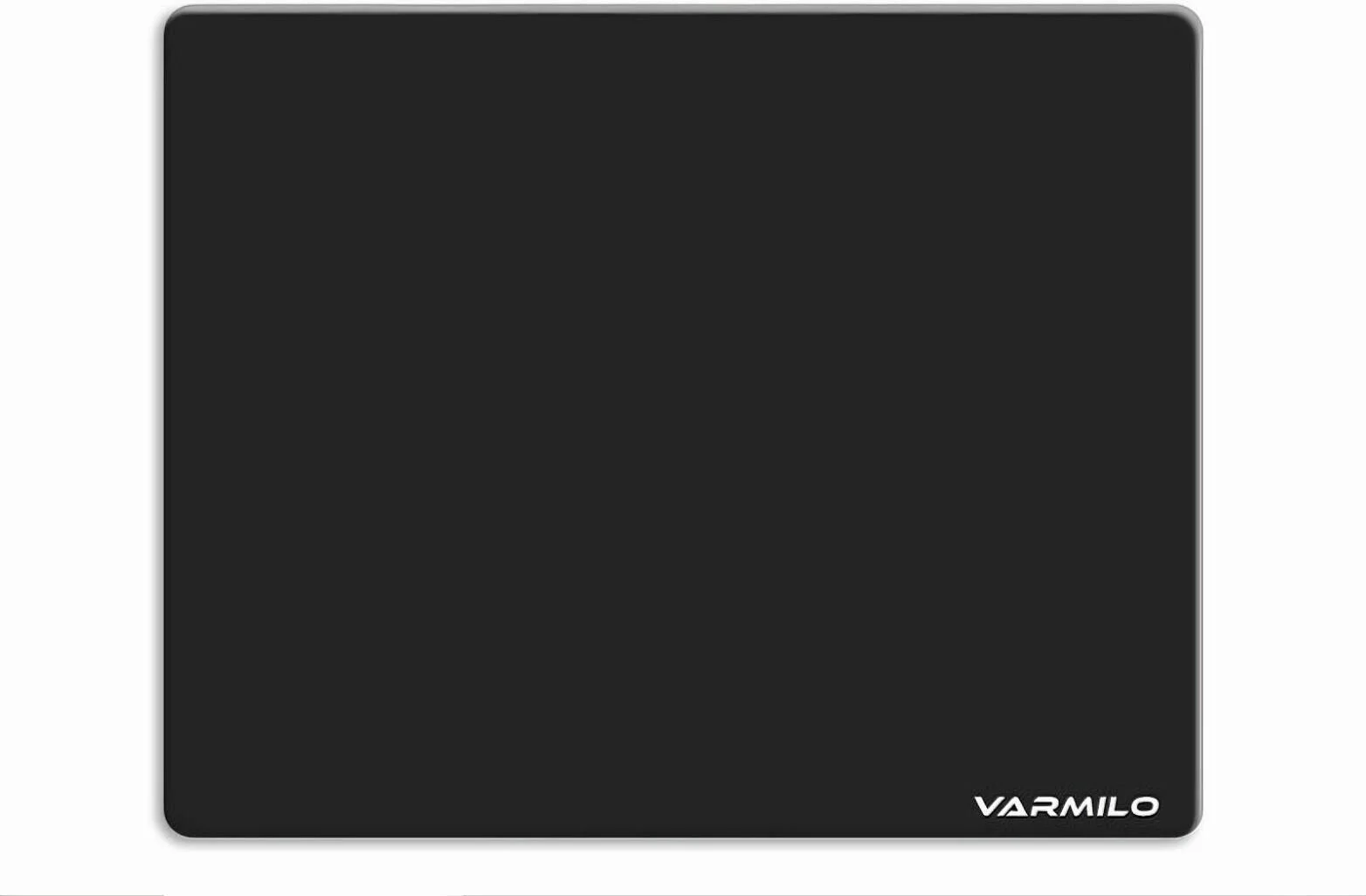 ماوس پد شیشه ای حرارت دیده Varmilo، پوشش سطح AF، زیرپایی سیلیکونی، پرایمر UV، بزرگ (500mm x 400mm x 3.2mm)، مشکی | ZDGF073-06