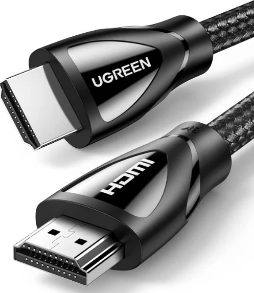 کابل HDMI 2.1 فوق العاده پرسرعت 8K یوگرین، پشتیبانی از 4K@240Hz و 8K@60Hz، پهنای باند 48Gbps، نر به نر با روکش بافته شده، پشتیبانی از 3D و Lip Sync، 48 گیگابیت بر ثانیه، روکش نیکل، طول 3 متر، مشکی | 80404