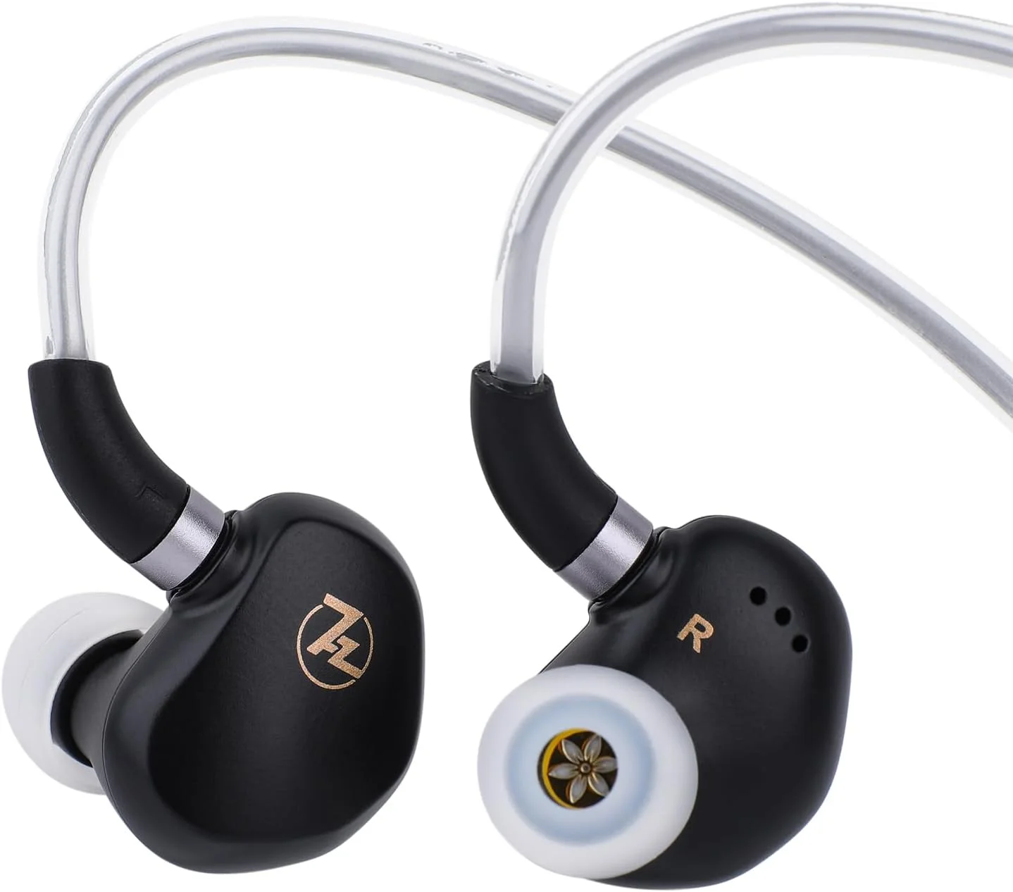 هدفون داخل گوشی Linsoul 7HZ G1، گوشی مانیتور داخل گوشی با درایور دینامیک دیافراگم DLC 10 میلیمتری، هدفون سیمی گیمینگ با کابل نقرهای روکش شده OFC جداشدنی برای نوازندگان و علاقهمندان به صدا (3.5 میلیمتری با میکروفون، مشکی) هدفون داخل گوشی Linsoul 7HZ G1، گوشی مانیتور داخل گوشی با درایور دینامیک دیافراگم DLC 10 میلیمتری، هدفون سیمی گیمینگ با کابل نقرهای روکش شده OFC جداشدنی برای نوازندگان و علاقهمندان به صدا (3.5 میلیمتری با میکروفون، مشکی)