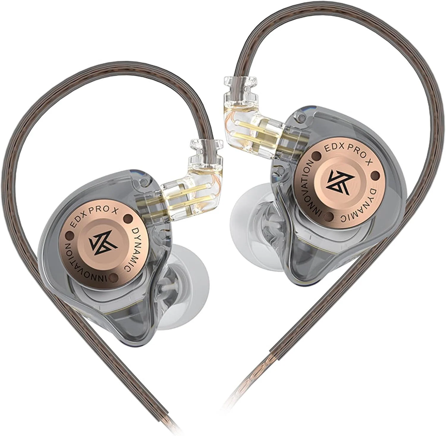 Linsoul KZ EDX Pro X هدفون داخل گوشی، درایور تکی داینامیک HiFi، طراحی ارگونومیک، هدفون سیمی گیمینگ، کابل جداشدنی برای علاقه مندان به صدا (بدون میکروفون، خاکستری) Linsoul KZ EDX Pro X هدفون داخل گوشی، درایور تکی داینامیک HiFi، طراحی ارگونومیک، هدفون سیمی گیمینگ، کابل جداشدنی برای علاقه مندان به صدا (بدون میکروفون، خاکستری)