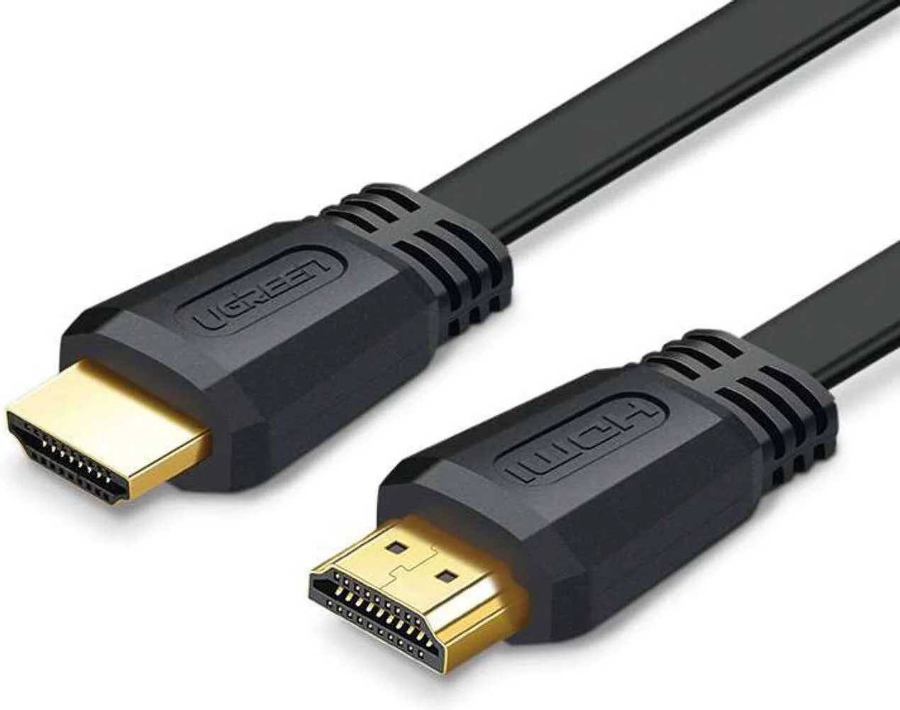 کابل تخت HDMI یوگرین ED015، طول 3 متر، HDMI 2.0، تا 4K@60Hz، سیم 30AWG، مس قلع اندود بدون اکسیژن، کانکتور با روکش طلا، PC، لپ تاپ، تلویزیون، مشکی | 50820