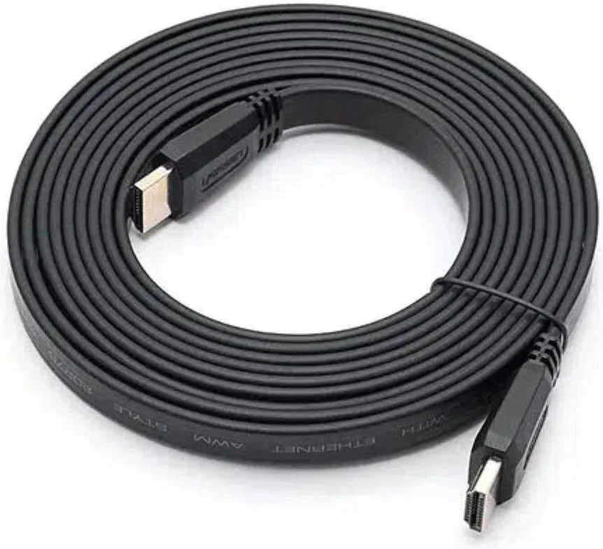 کابل تخت HDMI یوگرین ED015، طول 3 متر، HDMI 2.0، تا 4K@60Hz، سیم 30AWG، مس قلع اندود بدون اکسیژن، کانکتور با روکش طلا، PC، لپ تاپ، تلویزیون، مشکی | 50820 کابل تخت HDMI یوگرین ED015، طول 3 متر، HDMI 2.0، تا 4K@60Hz، سیم 30AWG، مس قلع اندود بدون اکسیژن، کانکتور با روکش طلا، PC، لپ تاپ، تلویزیون، مشکی | 50820