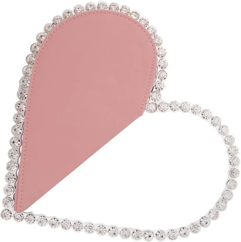 کیف مجلسی زنانه، کیف دستی قلبی شکل نگین دار، مناسب عروسی و مهمانی کیف مجلسی زنانه، کیف دستی قلبی شکل نگین دار، مناسب عروسی و مهمانی