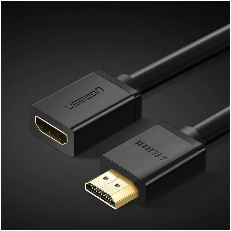 کابل HDMI نر به ماده UGREEN مدل HD107، پشتیبانی از رزولوشن تا 4K x 2K 60Hz، پشتیبانی از استاندارد HDMI Ethernet 1.4v، پهنای باند 10.2 گیگابیت بر ثانیه، پشتیبانی از Full HD و 3D، مشکی | 10141 کابل HDMI نر به ماده UGREEN مدل HD107، پشتیبانی از رزولوشن تا 4K x 2K 60Hz، پشتیبانی از استاندارد HDMI Ethernet 1.4v، پهنای باند 10.2 گیگابیت بر ثانیه، پشتیبانی از Full HD و 3D، مشکی | 10141