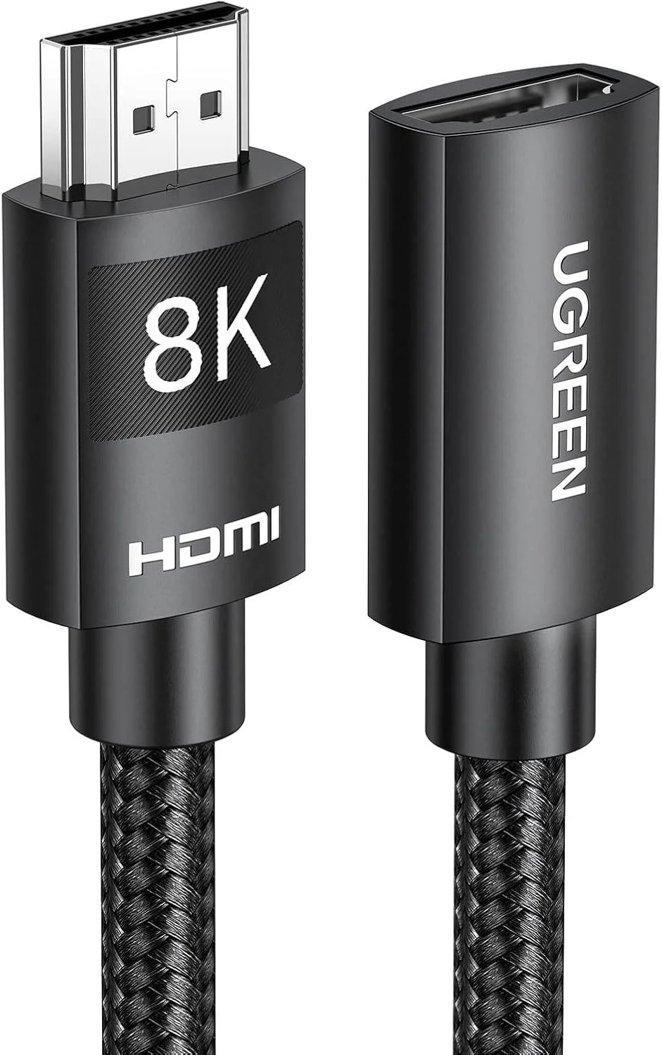 کابل افزایش طول HDMI نر به ماده یوگرین مدل HD151، طول 1 متر، پشتیبانی از 8K@60Hz، 4K، 1080P، 3D، بازگشت صدا، هسته مسی خالص | 40447