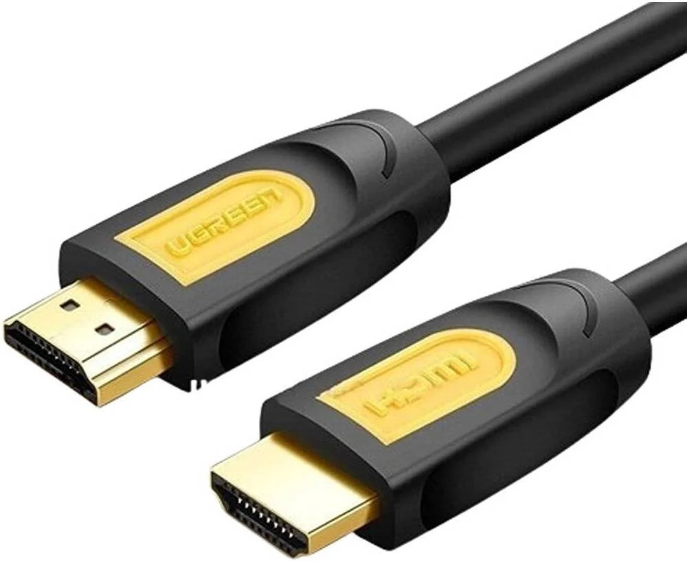 کابل HDMI نر به نر UGREEN 1.4، پشتیبانی از رزولوشن تا 1080P@60Hz، نرخ انتقال داده 10.2 گیگابیت بر ثانیه، کانکتورهای روکش طلا 24K، طول کابل 5 متر، مشکی | 10167
