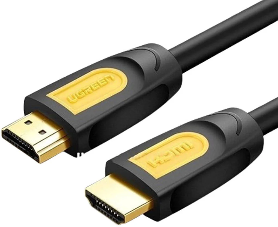 کابل HDMI نر به نر UGREEN 1.4، پشتیبانی از رزولوشن تا 1080P@60Hz، نرخ انتقال داده 10.2 گیگابیت بر ثانیه، کانکتورهای روکش طلای 24K، طول کابل 10 متر، مشکی | 10170