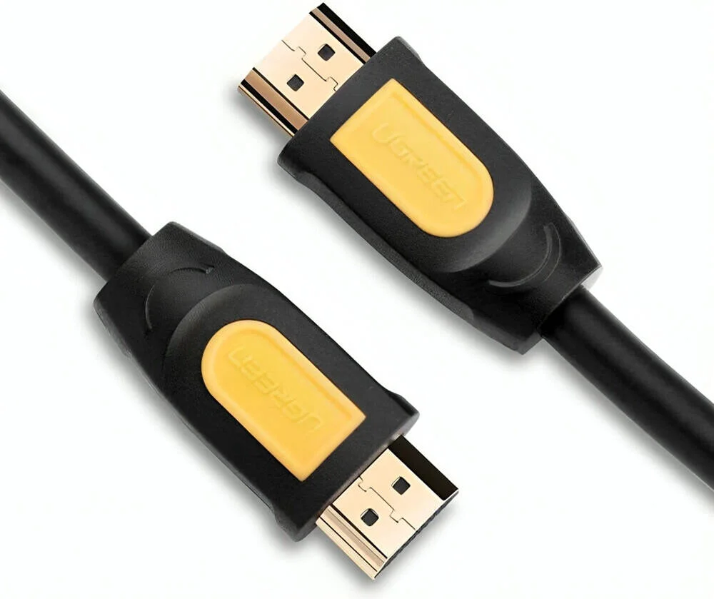 کابل HDMI نر به نر UGREEN 1.4، پشتیبانی از رزولوشن تا 1080P@60Hz، نرخ انتقال داده 10.2 گیگابیت بر ثانیه، کانکتورهای روکش طلای 24K، طول کابل 10 متر، مشکی | 10170
