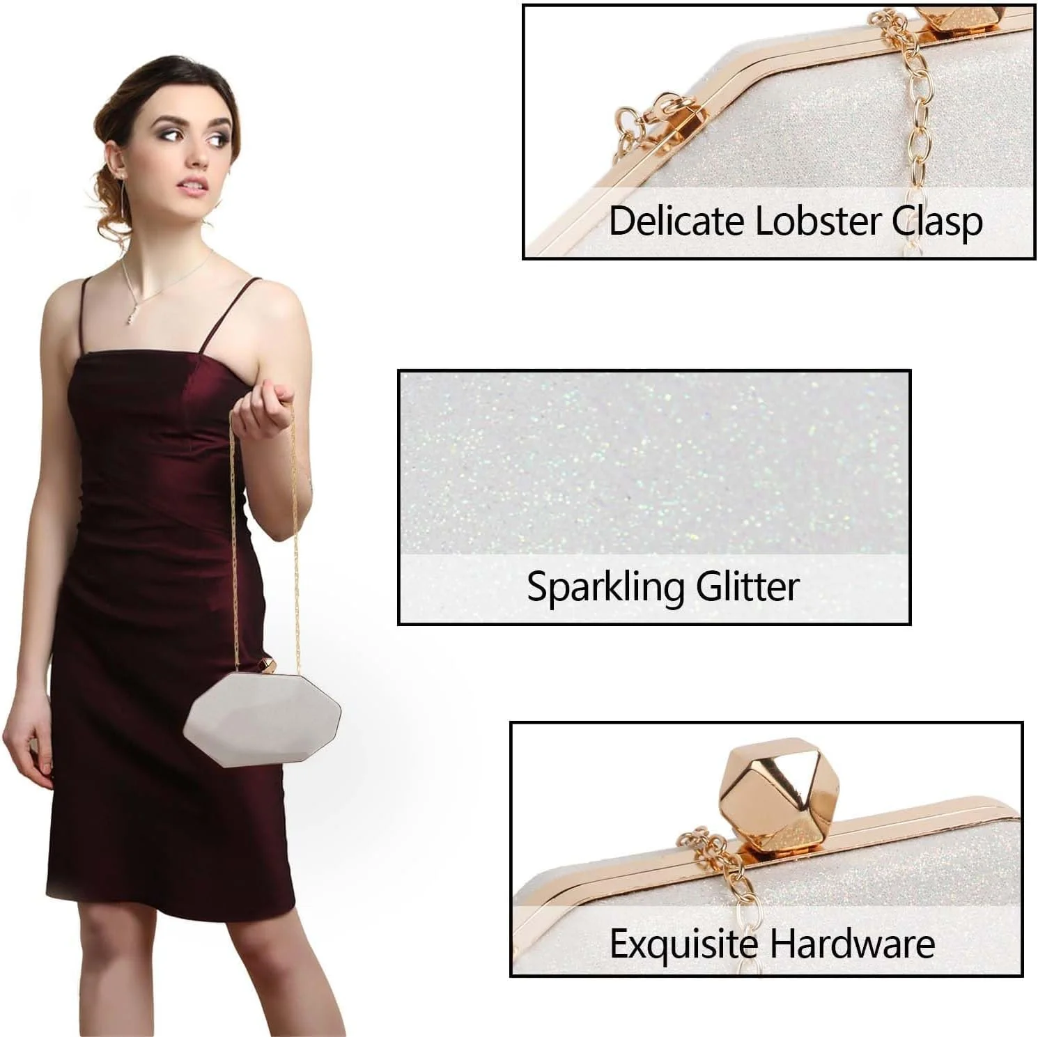 کیف دستی مجلسی زنانه آزونه، کیف دستی چرمی PU، کیف دستی زنانه برای مهمانی، کیف دستی کراس بادی برای عروسی، کیف دستی رسمی، کیف دستی مهمانی کیف دستی مجلسی زنانه آزونه، کیف دستی چرمی PU، کیف دستی زنانه برای مهمانی، کیف دستی کراس بادی برای عروسی، کیف دستی رسمی، کیف دستی مهمانی