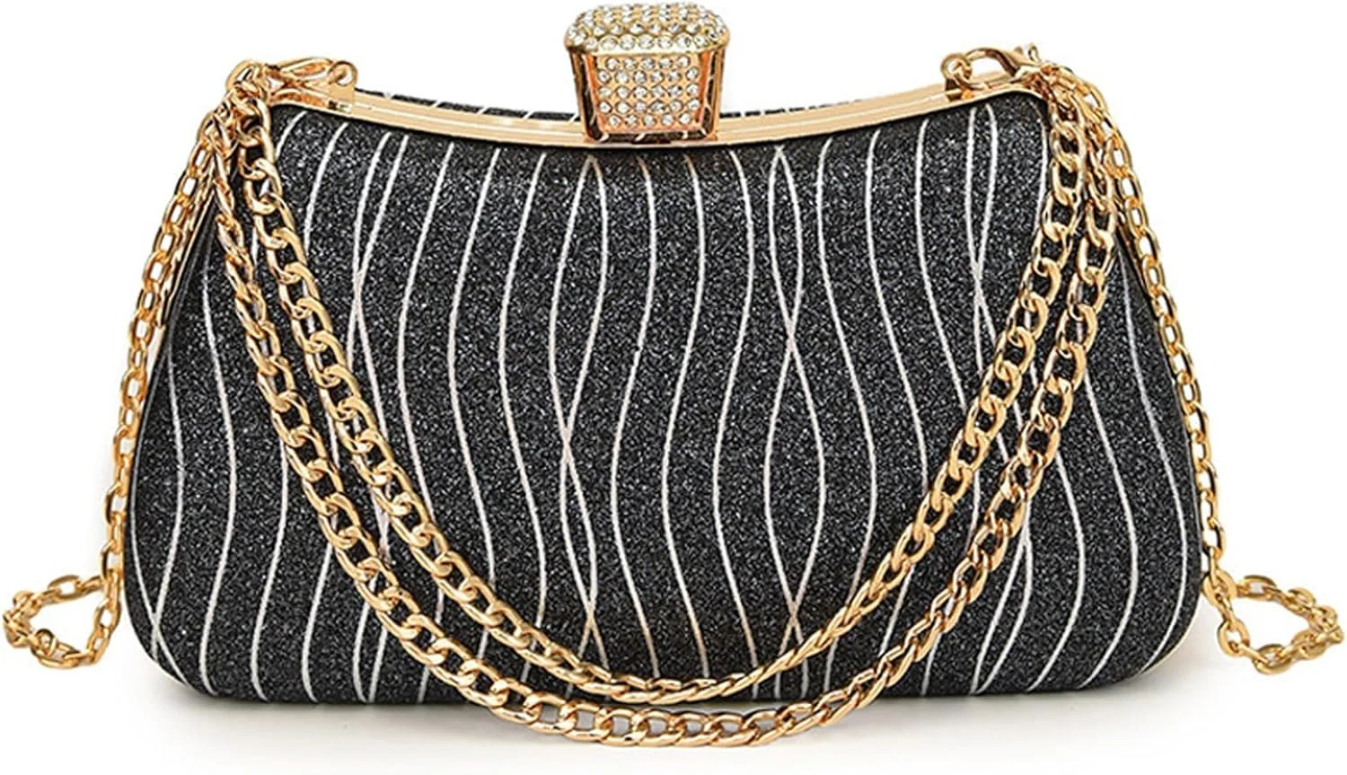 کیف دستی مجلسی شیک زنانه Azonee، کیف و کیف دستی چند منظوره با زنجیر جداشدنی برای زنان، کیف های ایده آل دوشی/کراس بادی برای جشن ها و مناسبت های خاص