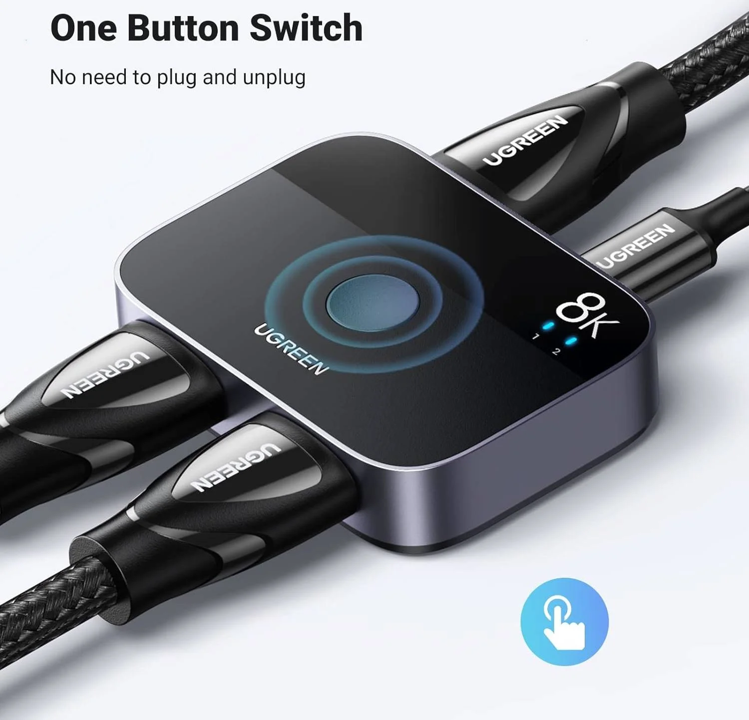 سوییچ HDMI 2.1 دو طرفه UGREEN با رزولوشن 8K@60Hz، اسپلیتر HDMI، 2 ورودی 1 خروجی و 1 ورودی 2 خروجی، سوییچر HDMI با رزولوشن 4K@120Hz، پشتیبانی از 3D/CEC/HDR/Dolby، سازگار با PS5/PS4 / Xbox Apple TV Blu-Ray Player | 90385 سوییچ HDMI 2.1 دو طرفه UGREEN با رزولوشن 8K@60Hz، اسپلیتر HDMI، 2 ورودی 1 خروجی و 1 ورودی 2 خروجی، سوییچر HDMI با رزولوشن 4K@120Hz، پشتیبانی از 3D/CEC/HDR/Dolby، سازگار با PS5/PS4 / Xbox Apple TV Blu-Ray Player | 90385