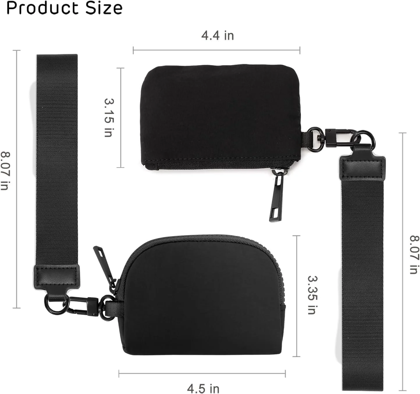 کیف پول مچی کوچک YelaJoy با زیپ و جاکلیدی - کیف پول مچی دو محفظه ای کوچک قابل حمل با کیف سکه جداشدنی، هدیه ای برای مسافرت، ورزش و فعالیت های خارج از منزل (مشکی) کیف پول مچی کوچک YelaJoy با زیپ و جاکلیدی - کیف پول مچی دو محفظه ای کوچک قابل حمل با کیف سکه جداشدنی، هدیه ای برای مسافرت، ورزش و فعالیت های خارج از منزل (مشکی)