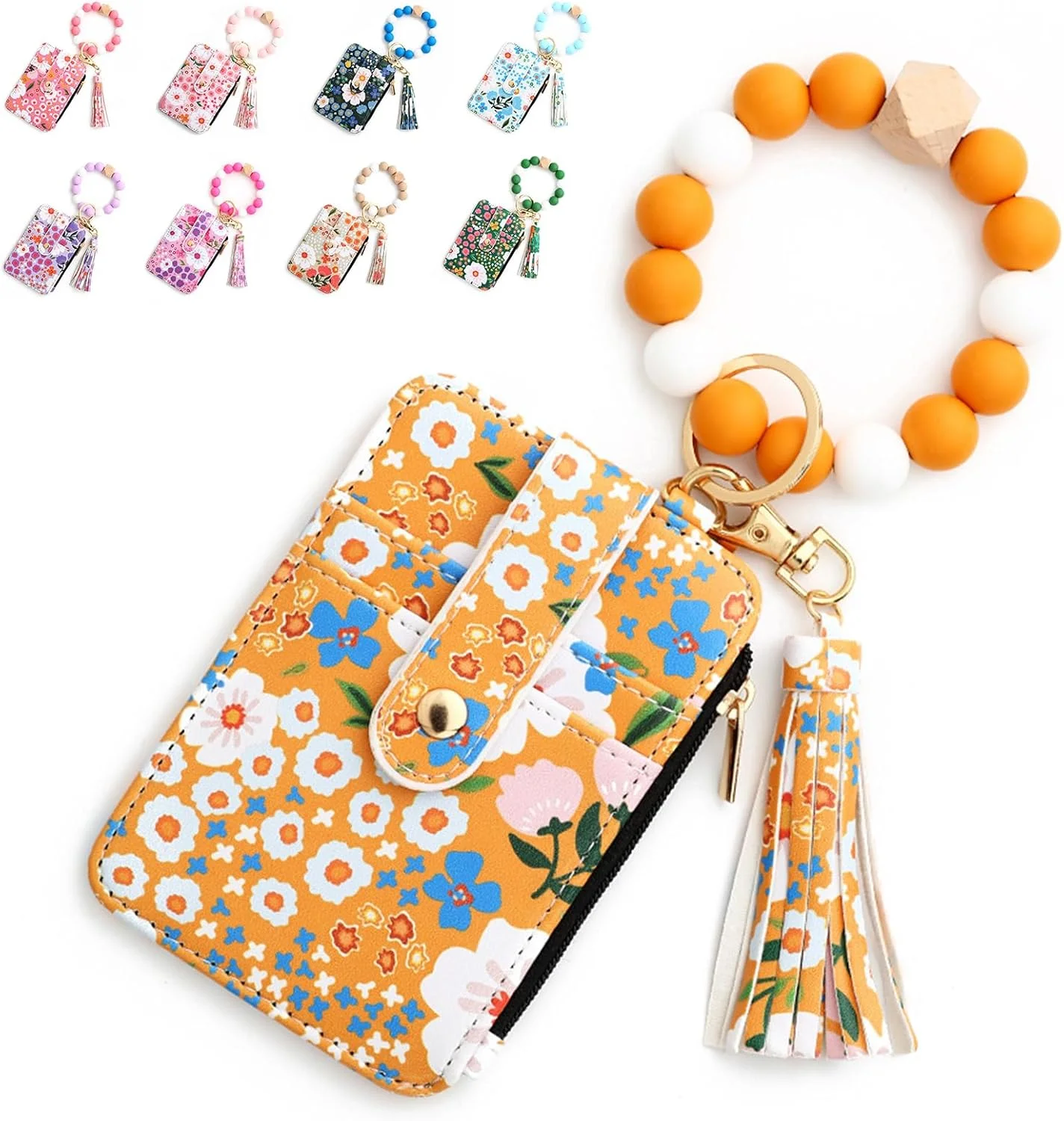 جاکلیدی دستبندی، کیف پول کارت اعتباری، کیف پول باریک زیپ دار، جاکلیدی النگویی مهره ای سیلیکونی منگوله دار برای زنان جاکلیدی دستبندی، کیف پول کارت اعتباری، کیف پول باریک زیپ دار، جاکلیدی النگویی مهره ای سیلیکونی منگوله دار برای زنان