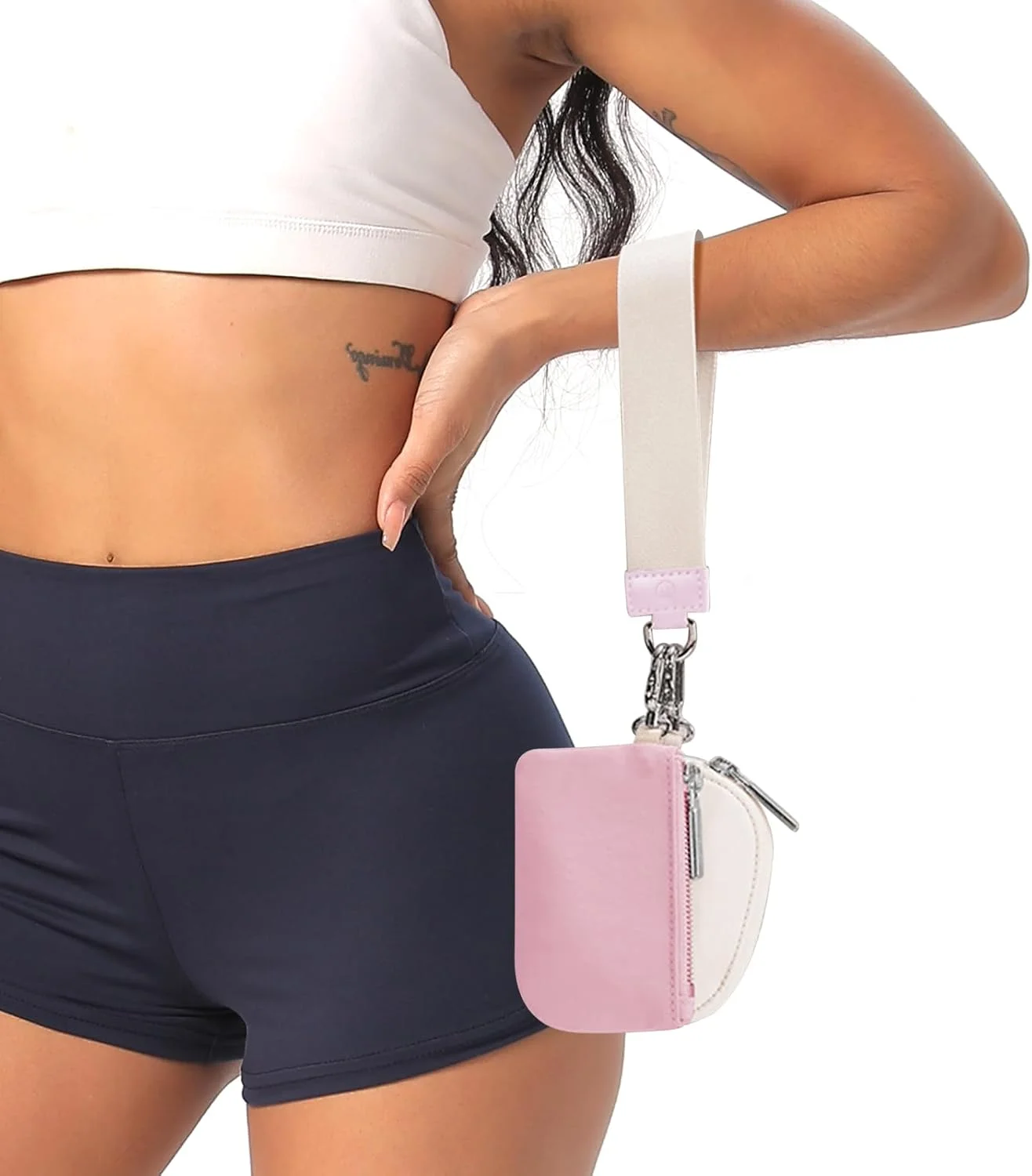 کیف پول مچی کوچک زیپ دار با جاکلیدی برای زنان، کیف پول دو محفظه ای مچی، کیف پول قابل حمل، کیف پول سکه ای کوچک زنانه، جیب سکه ای کوچک