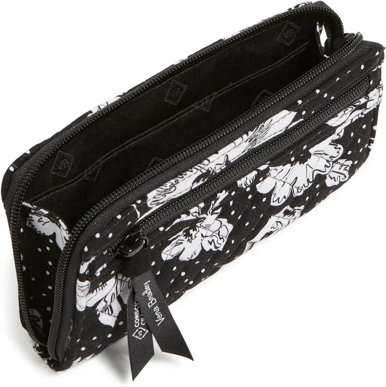 کیف پول مچی زیپ دار کتان زنانه با محافظت RFID (تیم های مختلف موجود است)