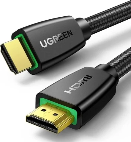 کابل HDMI به HDMI نر UGREEN، پشتیبانی از رزولوشن 4K @ 60Hz UHD، نرخ انتقال داده 18 گیگابیت بر ثانیه با پشتیبانی از اترنت، کانکتور با روکش طلا، کابل بافته شده، طول کابل 3 متر، مشکی | 40411