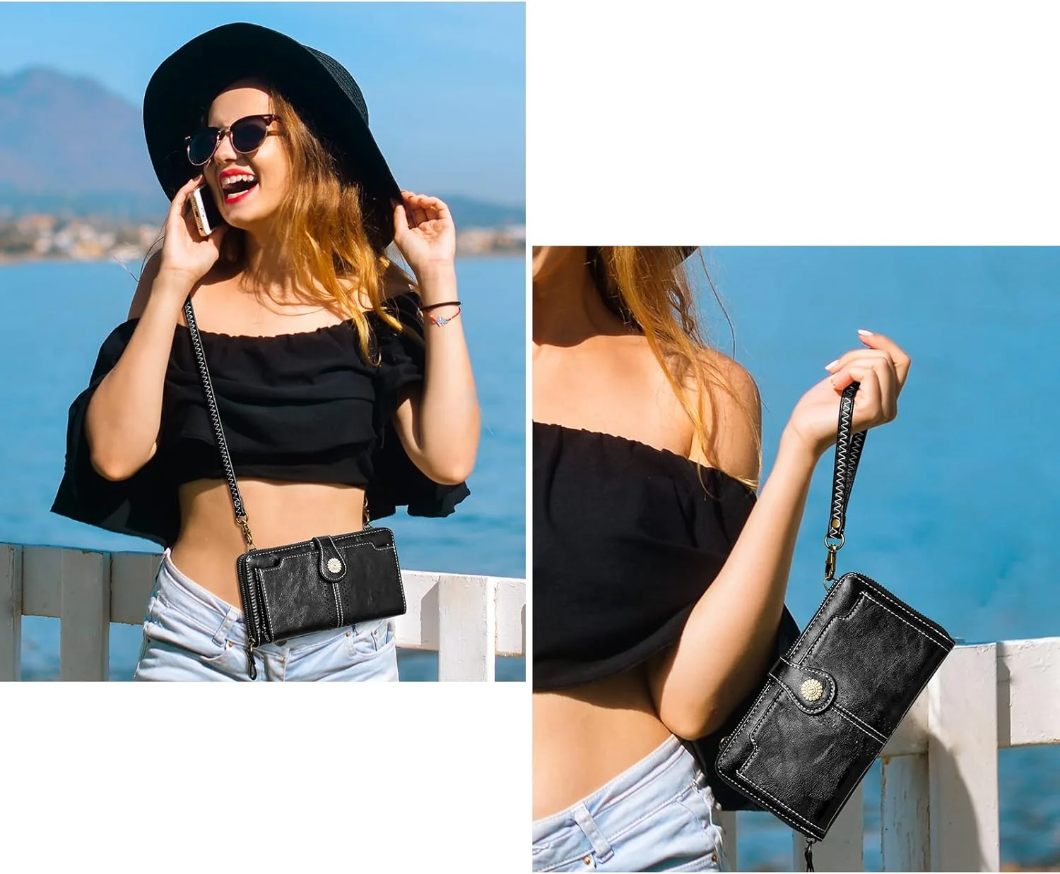 کیف پول و کیف موبایل زنانه S-ZONE مدل Pn21b017