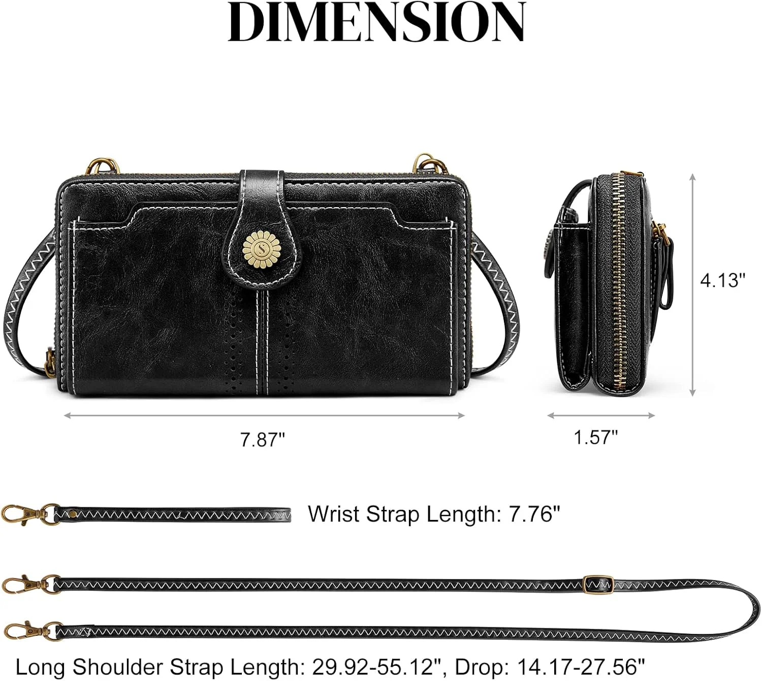 کیف پول و کیف موبایل زنانه S-ZONE مدل Pn21b017