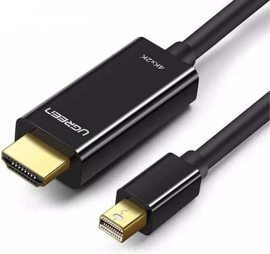 کابل مینی DP نر به HDMI یوگرین 4K طول 1.5 متر، مشکی | 20848