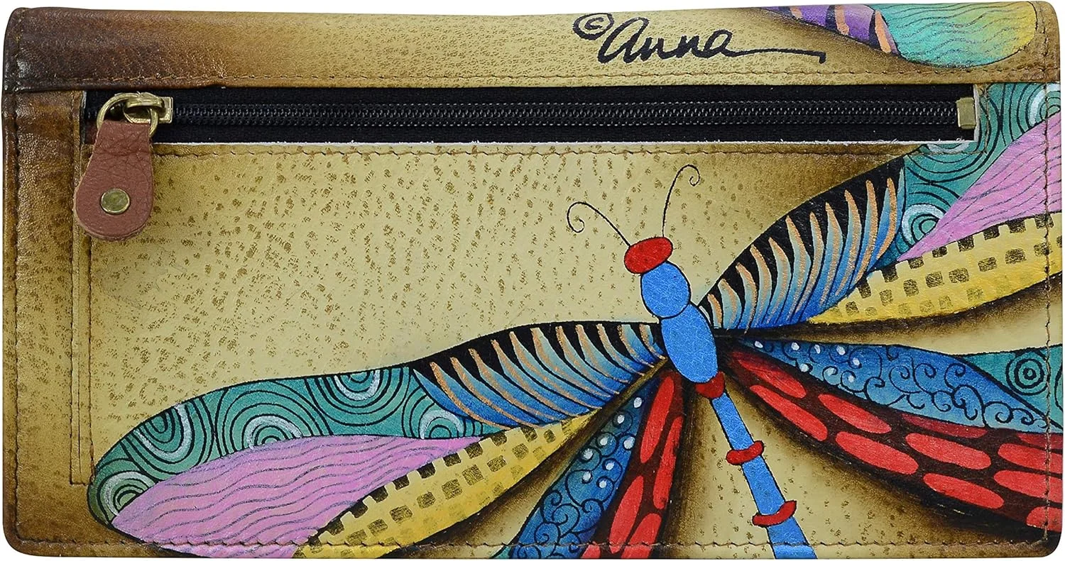 کیف پول کلاچ چرمی زنانه آنا بای آنوشکا - گل صد تومانی بنفش کیف پول کلاچ چرمی زنانه آنا بای آنوشکا - گل صد تومانی بنفش