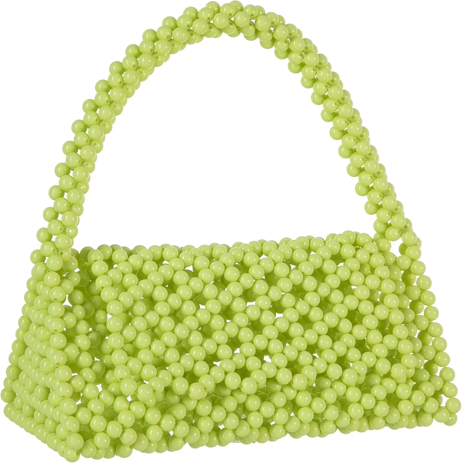 کیف دستی مجلسی مهره دار آکریلیک رنگ آبنباتی YUSHINY، کیف کلاچ مثلثی شکل برای مهمانی عروسی