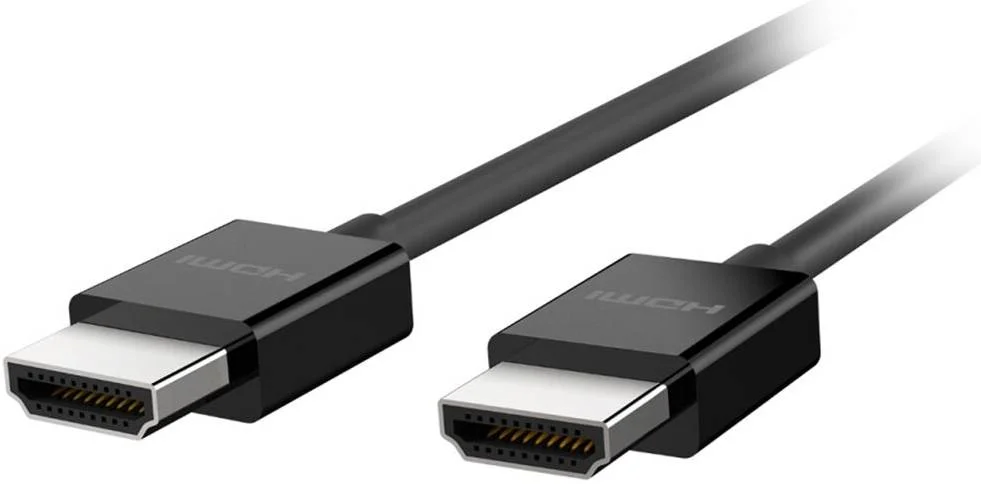 کابل HDMI پرسرعت Belkin Ultra HD طول 2 متر - کابل HDMI ممتاز با کیفیت 4K، Dolby Vision، HDR10، نمایش بهینه برای Apple TV 4K، Apple TV، MacBook و دستگاه های دارای HDMI - مشکی | AV10175BT2MBKV2