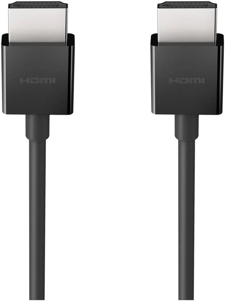 کابل HDMI پرسرعت Belkin Ultra HD طول 2 متر - کابل HDMI ممتاز با کیفیت 4K، Dolby Vision، HDR10، نمایش بهینه برای Apple TV 4K، Apple TV، MacBook و دستگاه های دارای HDMI - مشکی | AV10175BT2MBKV2