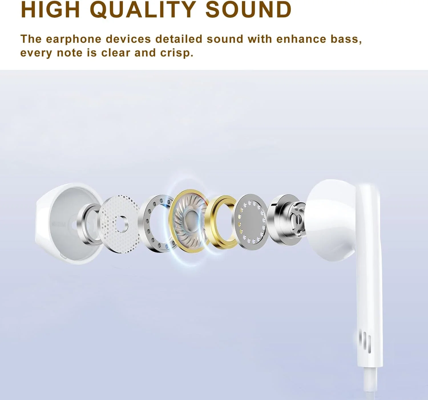 دو بسته هدفون USB C برای آیفون 17/17 پرو/17 پرو مکس/16/16 پرو/16 پلاس/16 پرو مکس/15/15 پلاس/15 پرو مکس، هدفون های USB Type C HiFi Stere، گوشی های سیمی سفید با میکروفون و کنترل صدا دو بسته هدفون USB C برای آیفون 17/17 پرو/17 پرو مکس/16/16 پرو/16 پلاس/16 پرو مکس/15/15 پلاس/15 پرو مکس، هدفون های USB Type C HiFi Stere، گوشی های سیمی سفید با میکروفون و کنترل صدا