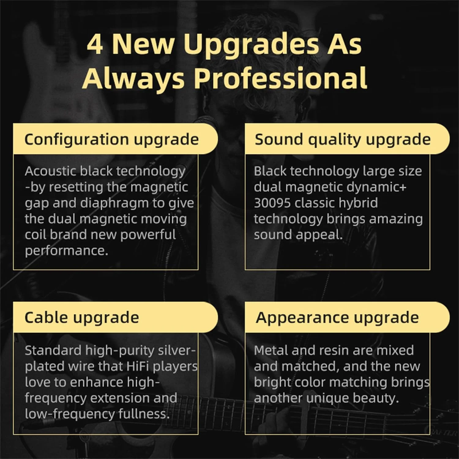 گوشی مانیتور داخل گوش KZ ZSN Pro X IEM، هدفون سیمی گیمینگ، هدفون HiFi KZ با درایور دوگانه هیبریدی 1ba 1dd با کیفیت بالا، گوشی داخل گوش با کابل جداشدنی بدون گره (مشکی، بدون میکروفون) گوشی مانیتور داخل گوش KZ ZSN Pro X IEM، هدفون سیمی گیمینگ، هدفون HiFi KZ با درایور دوگانه هیبریدی 1ba 1dd با کیفیت بالا، گوشی داخل گوش با کابل جداشدنی بدون گره (مشکی، بدون میکروفون)