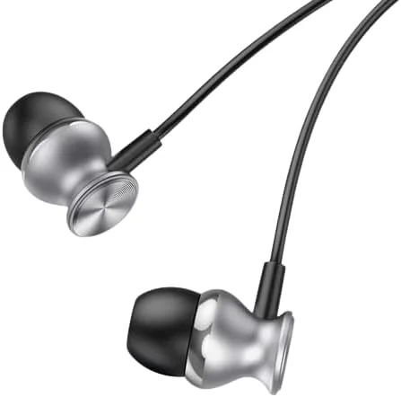 هدفون فلزی گرین لاین 1.2 متری، جک صوتی 3.5 میلی متری، صدای Hi-Fi، بیس قدرتمند، میکروفون داخلی، سبک و استفاده آسان، برای تلفن هوشمند، تبلت، لپ تاپ، کامپیوتر - مشکی