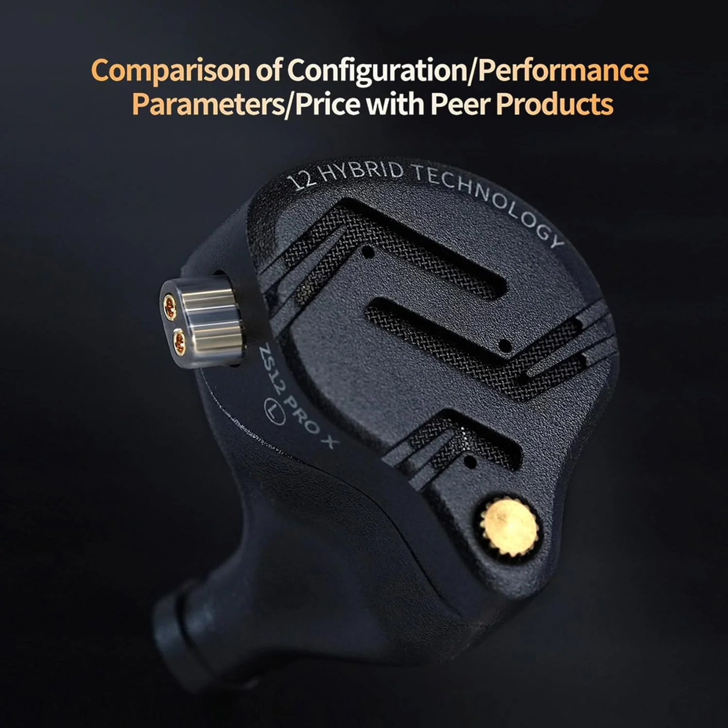 هدفون مانیتور داخل گوشی KZ مدل ZS12 PRO X IEMs برای بازی، هدفون های IEM، گوشی های سیمی ترکیبی 1DD+5BA، هدفون های بازی، بهترین هدفون های داخل گوشی با کابل 2 پین برای علاقه مندان به صدا (مشکی تیره، بدون میکروفون) هدفون مانیتور داخل گوشی KZ مدل ZS12 PRO X IEMs برای بازی، هدفون های IEM، گوشی های سیمی ترکیبی 1DD+5BA، هدفون های بازی، بهترین هدفون های داخل گوشی با کابل 2 پین برای علاقه مندان به صدا (مشکی تیره، بدون میکروفون)