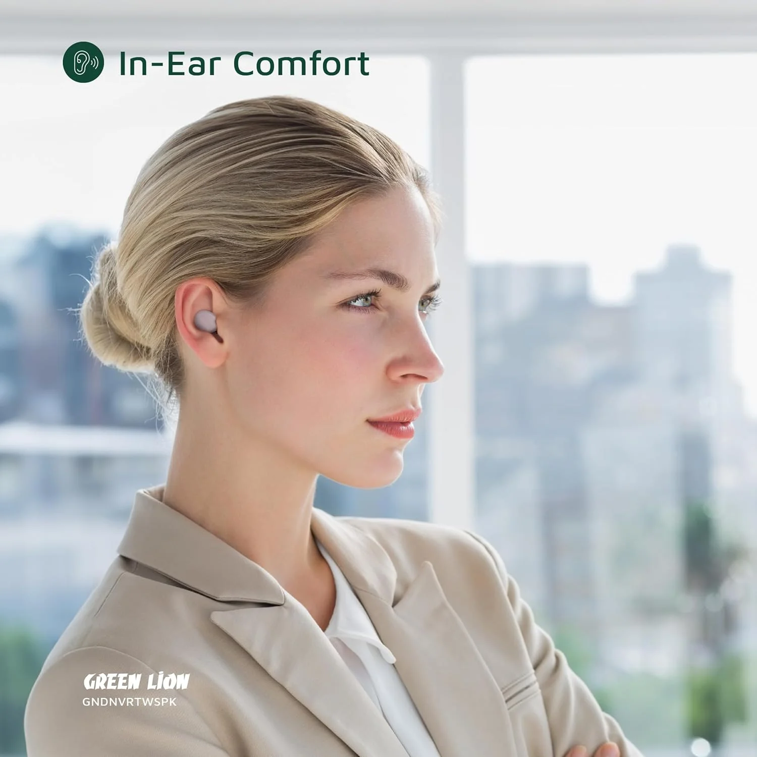 هدفون بی سیم واقعی گرین لاین DENVER، صدای HiFi، (12 ساعت پخش) میکروفون داخلی، کنترل لمسی و دستیار صوتی، گوشی ضد آب IPX4 برای آیفون، تلفن های اندرویدی، لپ تاپ، ورزش (صورتی) هدفون بی سیم واقعی گرین لاین DENVER، صدای HiFi، (12 ساعت پخش) میکروفون داخلی، کنترل لمسی و دستیار صوتی، گوشی ضد آب IPX4 برای آیفون، تلفن های اندرویدی، لپ تاپ، ورزش (صورتی)