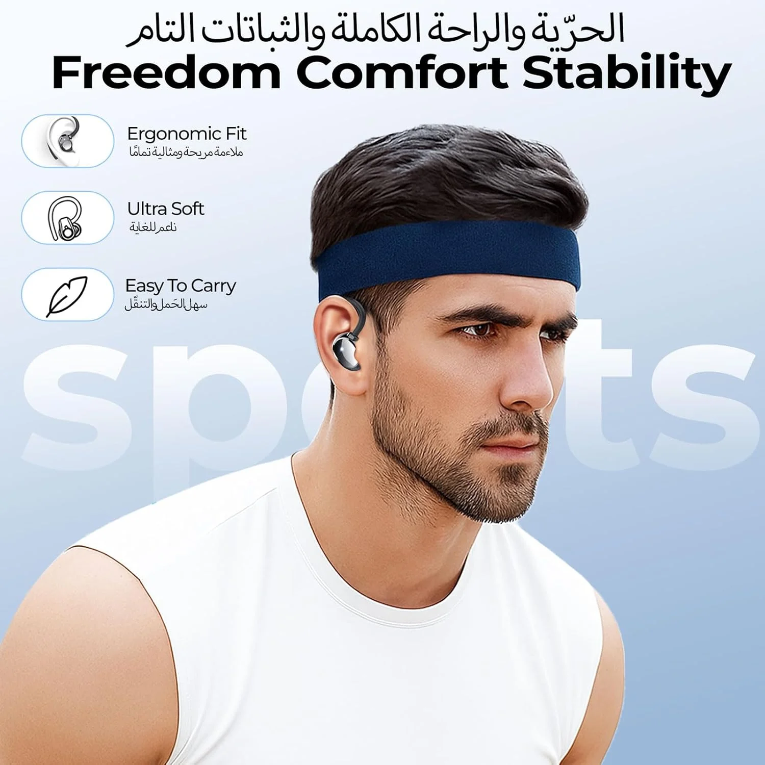 هدفون های ورزشی بلوتوث 5.4 بی سیم گارلو، میکروفون حذف نویز در گوشی، هدفون های ورزشی با قلاب گوشی، ضد آب، 40 ساعت، بیس عمیق، مناسب تمرین و دویدن هدفون های ورزشی بلوتوث 5.4 بی سیم گارلو، میکروفون حذف نویز در گوشی، هدفون های ورزشی با قلاب گوشی، ضد آب، 40 ساعت، بیس عمیق، مناسب تمرین و دویدن