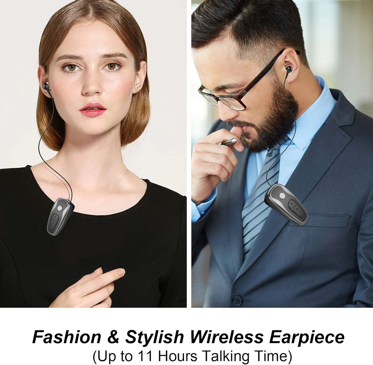 هدست بی سیم جمع شونده، گوشی استریو بی سیم، 11 ساعت مکالمه، هدفون ورزشی تجاری با گیره، گوشی جمع شونده برای زنان، مردان، دفتر، تمرین، راننده ماشین، راننده کامیون هدست بی سیم جمع شونده، گوشی استریو بی سیم، 11 ساعت مکالمه، هدفون ورزشی تجاری با گیره، گوشی جمع شونده برای زنان، مردان، دفتر، تمرین، راننده ماشین، راننده کامیون