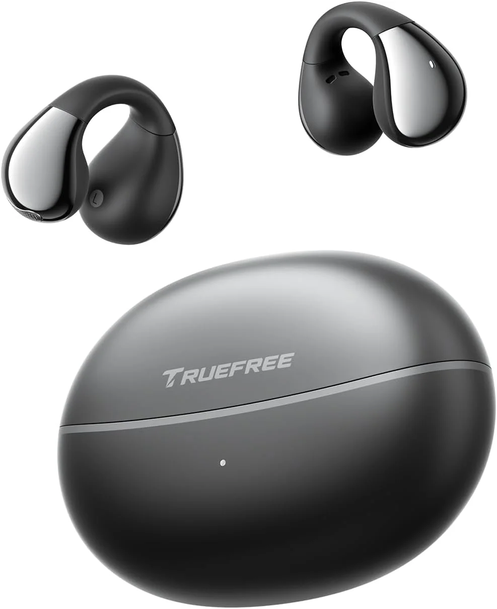 هدفون های بی سیم TRUEFREE B1، هدفون های گیره ای، هدفون های گوش باز با بلوتوث 5.4، صدای فضایی، درایور مغناطیسی دوگانه 10.8 میلی متری، 25 ساعت پخش، تماس های شفاف، اتصال چند نقطه ای، برنامه قابل تنظیم هدفون های بی سیم TRUEFREE B1، هدفون های گیره ای، هدفون های گوش باز با بلوتوث 5.4، صدای فضایی، درایور مغناطیسی دوگانه 10.8 میلی متری، 25 ساعت پخش، تماس های شفاف، اتصال چند نقطه ای، برنامه قابل تنظیم