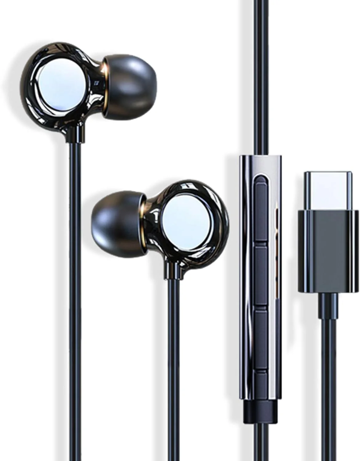 هدفون سرامیکی، هدفون خواب USB C، هدفون داخل گوشی فوق العاده نرم عایق صدا برای خواب، خروپف، مسافرت، بی خوابی، گوش گیر کوچک و سبک، کیفیت صدای HiFi هدفون سرامیکی، هدفون خواب USB C، هدفون داخل گوشی فوق العاده نرم عایق صدا برای خواب، خروپف، مسافرت، بی خوابی، گوش گیر کوچک و سبک، کیفیت صدای HiFi