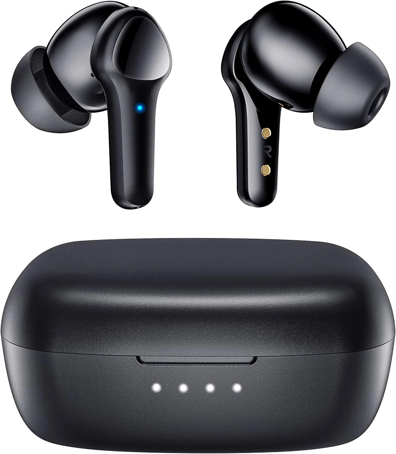 هدفون های بی سیم، هدفون بلوتوث 5.3 صدای فراگیر استریو Hi-Fi هدست ضد آب IPX8 هدفون با باس عمیق ممتاز با 4 میکروفون حذف نویز تماس هندزفری برای iOS، Android، تمرین - مشکی هدفون های بی سیم، هدفون بلوتوث 5.3 صدای فراگیر استریو Hi-Fi هدست ضد آب IPX8 هدفون با باس عمیق ممتاز با 4 میکروفون حذف نویز تماس هندزفری برای iOS، Android، تمرین - مشکی