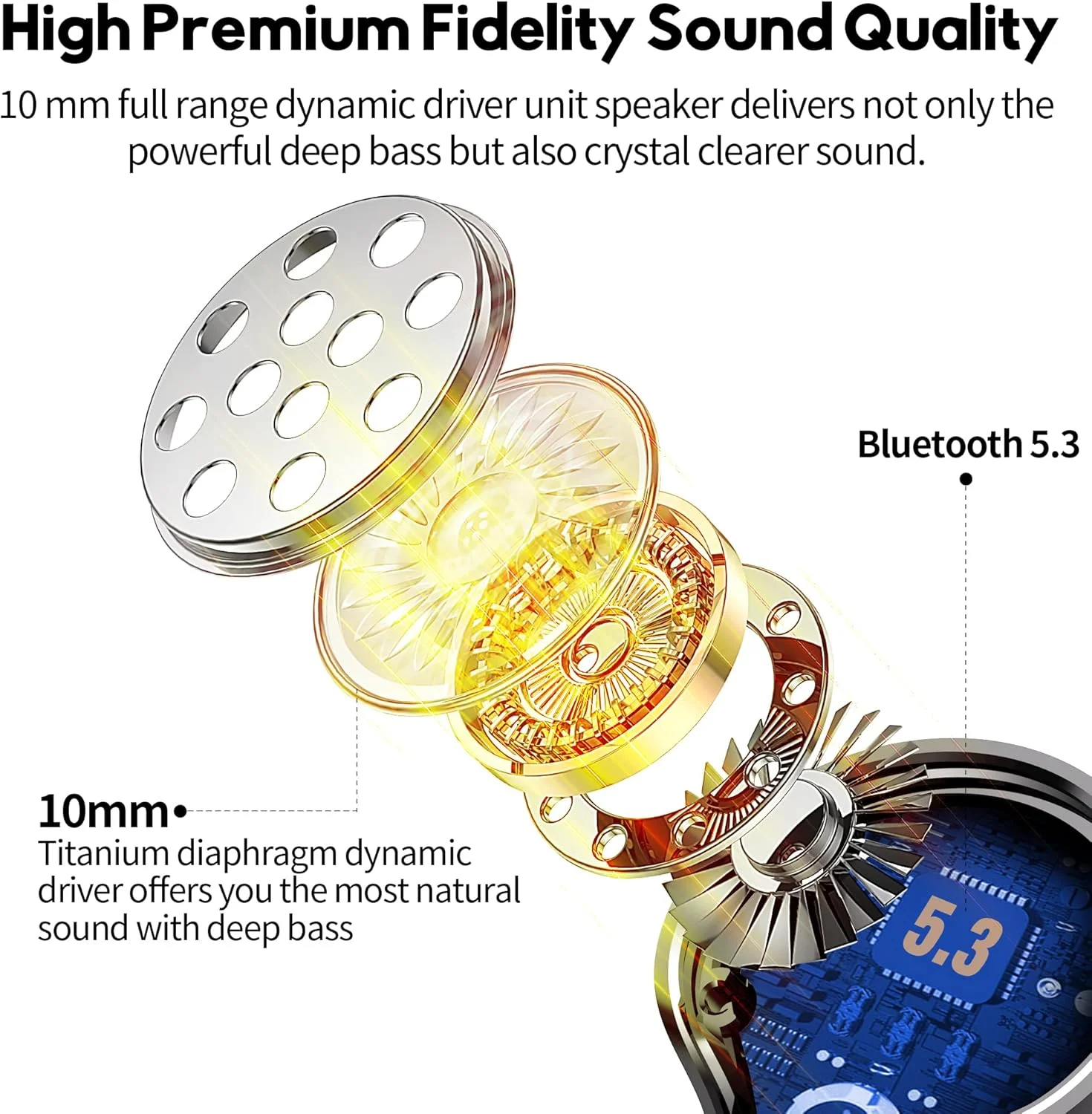 هدفون های بی سیم، هدفون بلوتوث 5.3 صدای فراگیر استریو Hi-Fi هدست ضد آب IPX8 هدفون با باس عمیق ممتاز با 4 میکروفون حذف نویز تماس هندزفری برای iOS، Android، تمرین - مشکی هدفون های بی سیم، هدفون بلوتوث 5.3 صدای فراگیر استریو Hi-Fi هدست ضد آب IPX8 هدفون با باس عمیق ممتاز با 4 میکروفون حذف نویز تماس هندزفری برای iOS، Android، تمرین - مشکی