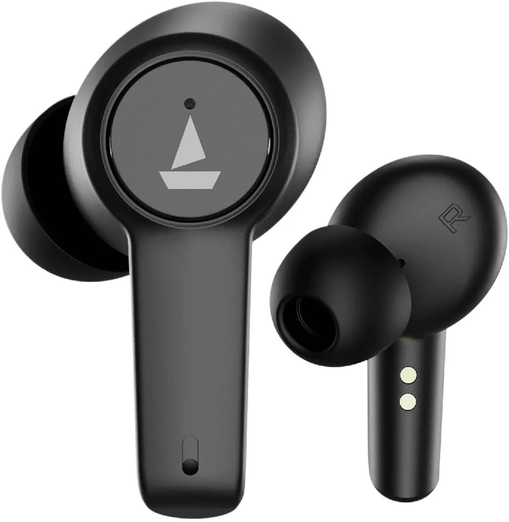 هدفون بیسیم بلوتوثی داخل گوشی boAt Airdopes 411ANC با قابلیت حذف نویز فعال، پخش تا 17.5 ساعت و شارژ سریع (مشکی طوفانی) هدفون بیسیم بلوتوثی داخل گوشی boAt Airdopes 411ANC با قابلیت حذف نویز فعال، پخش تا 17.5 ساعت و شارژ سریع (مشکی طوفانی)