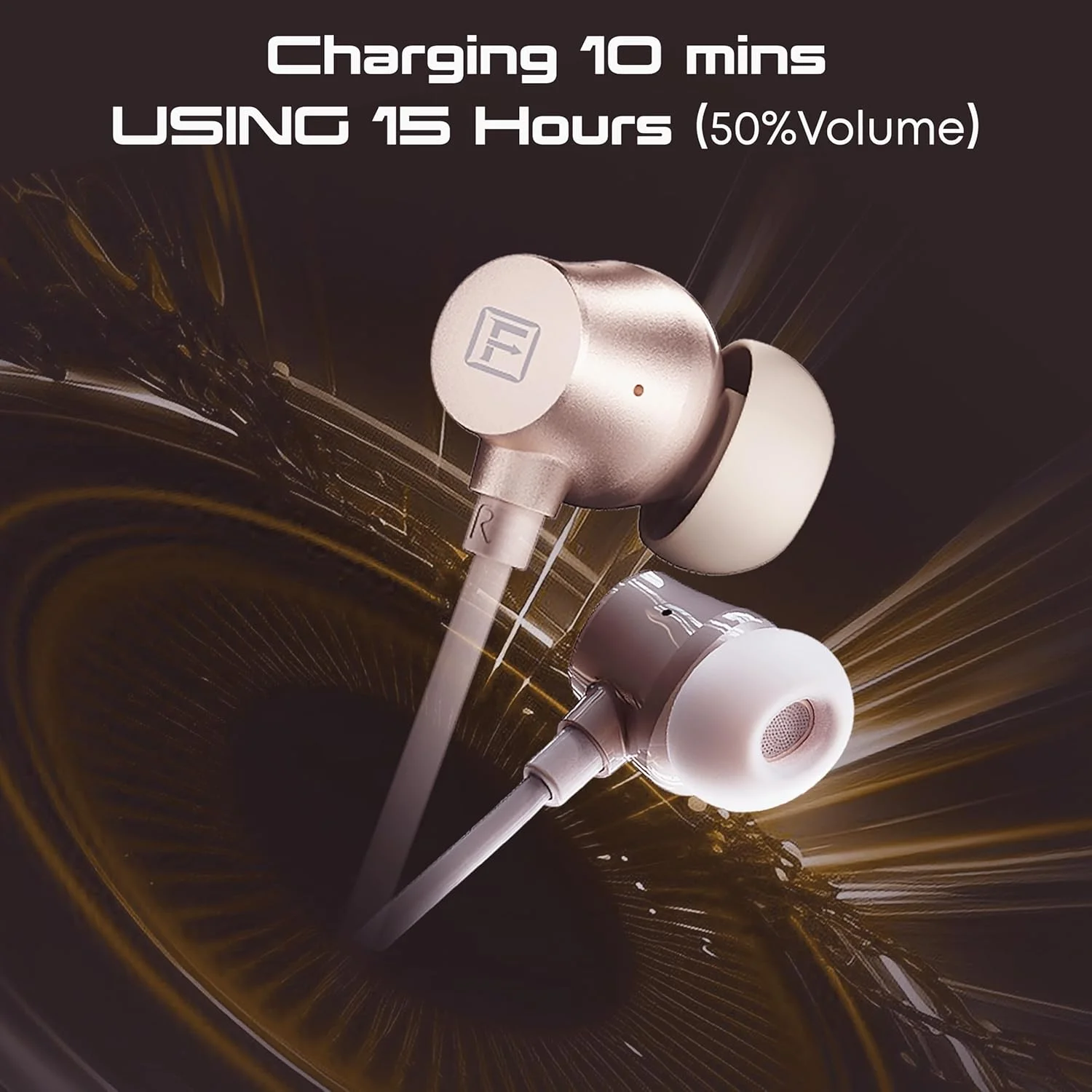 هدفون بی‌سیم بلوتوثی گردنی مغناطیسی Faster مدل TG-340 - هدفون‌های ورزشی بی‌سیم بلوتوثی با ANC و ENC - هدفون‌های گردنی بی‌سیم داخل گوشی - هدفون‌های بلوتوثی داخل گوشی (سفید)