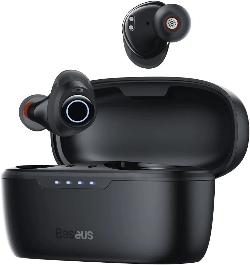 هدفون بی سیم حذف نویز فعال Baseus با 140 ساعت پخش، ضد آب IPX6، 4 میکروفون ENC، تأخیر کم 0.038 ثانیه، شارژ سریع، هدفون بلوتوث 5.3 برای اندروید و iOS هدفون بی سیم حذف نویز فعال Baseus با 140 ساعت پخش، ضد آب IPX6، 4 میکروفون ENC، تأخیر کم 0.038 ثانیه، شارژ سریع، هدفون بلوتوث 5.3 برای اندروید و iOS