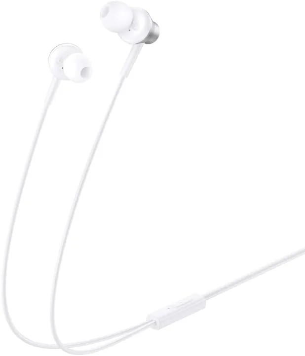 هدفون سیمی باسئوس Encok HZ11، صدای باس 3.5 میلی‌متری، گوشی‌های داخل گوشی استریو با قابلیت حذف نویز، مناسب برای لپ‌تاپ، اندروید، PS4/PS5، MP3/4 (سفید)