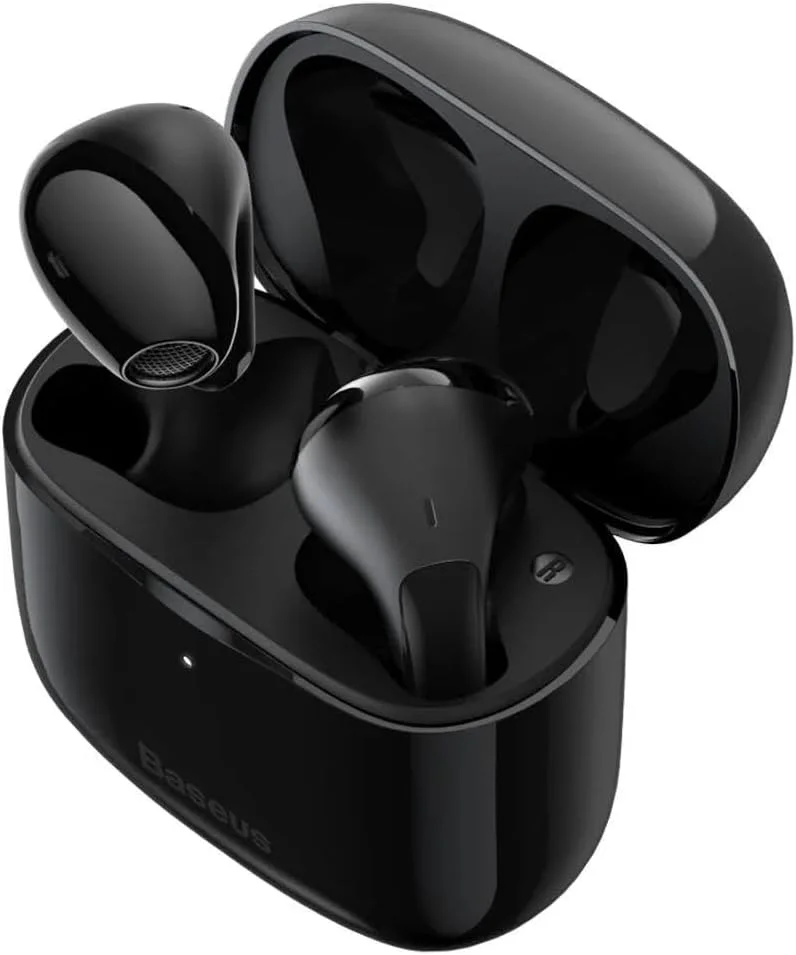 هدفون بی سیم Baseus Bowie E3، هدفون های داخل گوشی با بلوتوث V5.2، کنترل لمسی قابل تنظیم با اپلیکیشن، هدفون ضد آب IP64، تاخیر کم 0.06 ثانیه، 25 ساعت پخش با جعبه شارژ سریع - مشکی هدفون بی سیم Baseus Bowie E3، هدفون های داخل گوشی با بلوتوث V5.2، کنترل لمسی قابل تنظیم با اپلیکیشن، هدفون ضد آب IP64، تاخیر کم 0.06 ثانیه، 25 ساعت پخش با جعبه شارژ سریع - مشکی