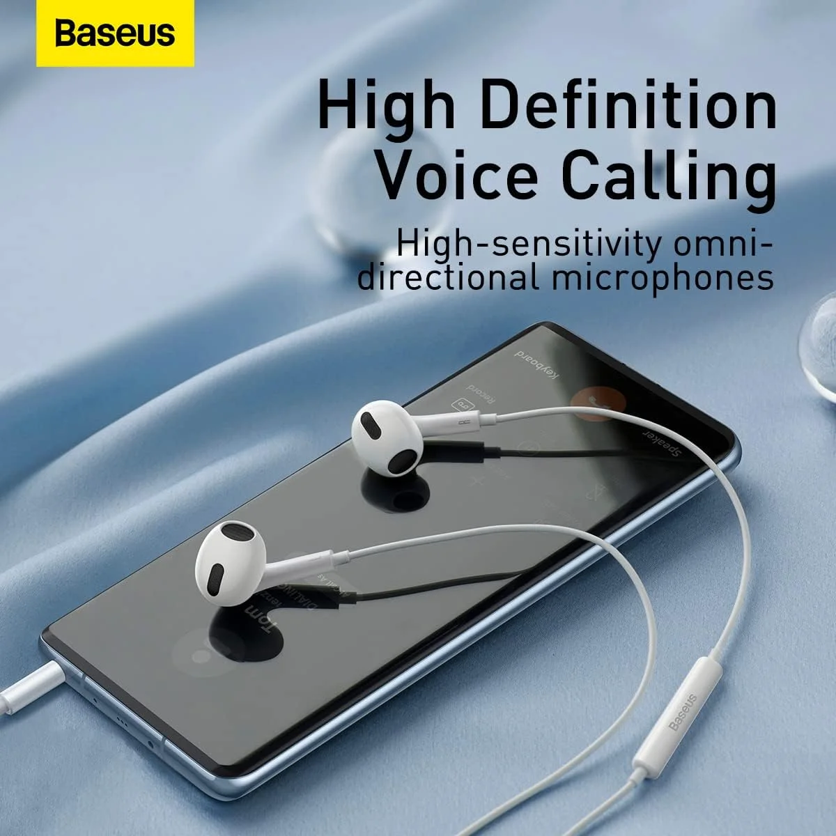 هدفون سیمی Baseus Encok H17 با پورت 3.5 میلیمتری، هدفونهای سیمی سبک وزن داخل گوشی با میکروفون و کنترل صدا، هدفون سیمی برای تلفنهای هوشمند، تبلتها، لپتاپها، کامپیوتر، پلیاستیشن، MP3 – سفید هدفون سیمی Baseus Encok H17 با پورت 3.5 میلیمتری، هدفونهای سیمی سبک وزن داخل گوشی با میکروفون و کنترل صدا، هدفون سیمی برای تلفنهای هوشمند، تبلتها، لپتاپها، کامپیوتر، پلیاستیشن، MP3 – سفید