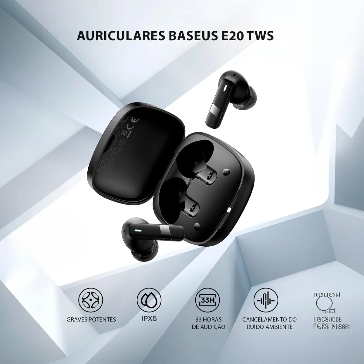 هدفون بی سیم Baseus Bowie E20، درایورهای بزرگ 12 میلی متری، حذف نویز ENC، ضد آب IPX5، 33 ساعت پخش، شارژ سریع، تماس های شفاف، مناسب بازی (مشکی) هدفون بی سیم Baseus Bowie E20، درایورهای بزرگ 12 میلی متری، حذف نویز ENC، ضد آب IPX5، 33 ساعت پخش، شارژ سریع، تماس های شفاف، مناسب بازی (مشکی)